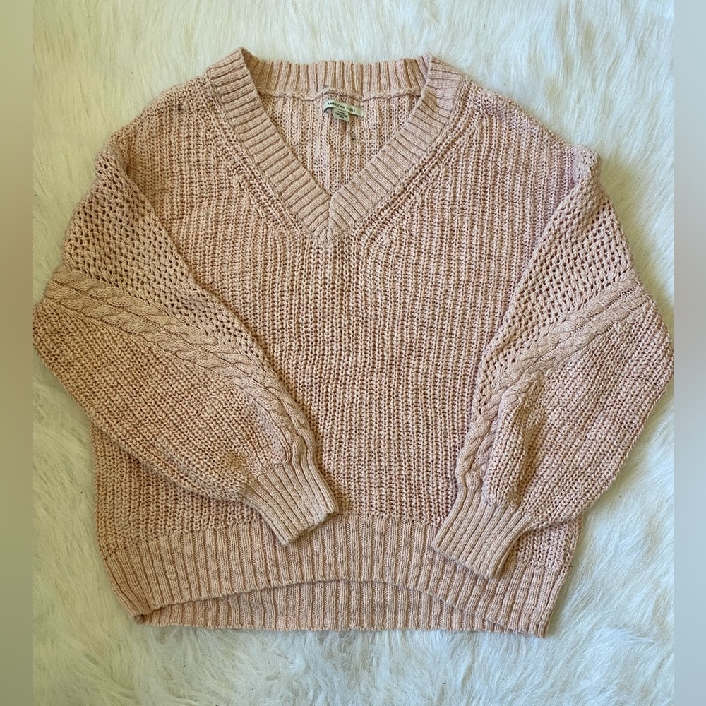 American Eagle pink sweater